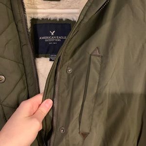 Army green AE coat